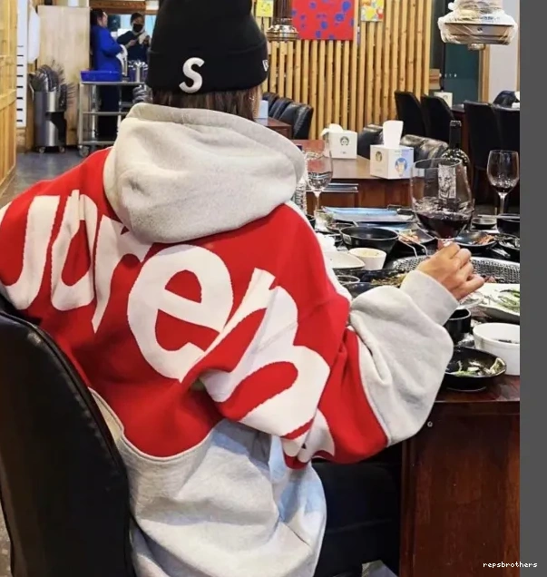 S HOODED L Back LOGO Grey M Big Sweatshirt Black BIG XL SWEATSHIRT JACQUARD Hoodie LOGO 0628